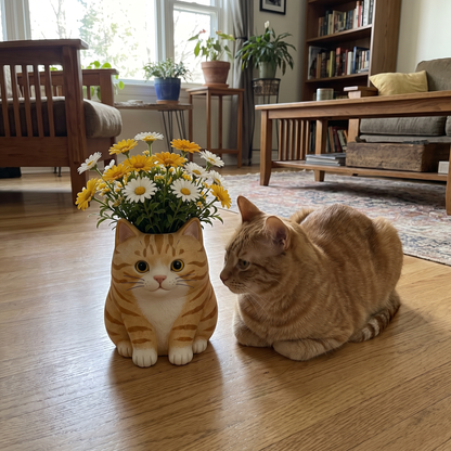 Cat Plant Pots